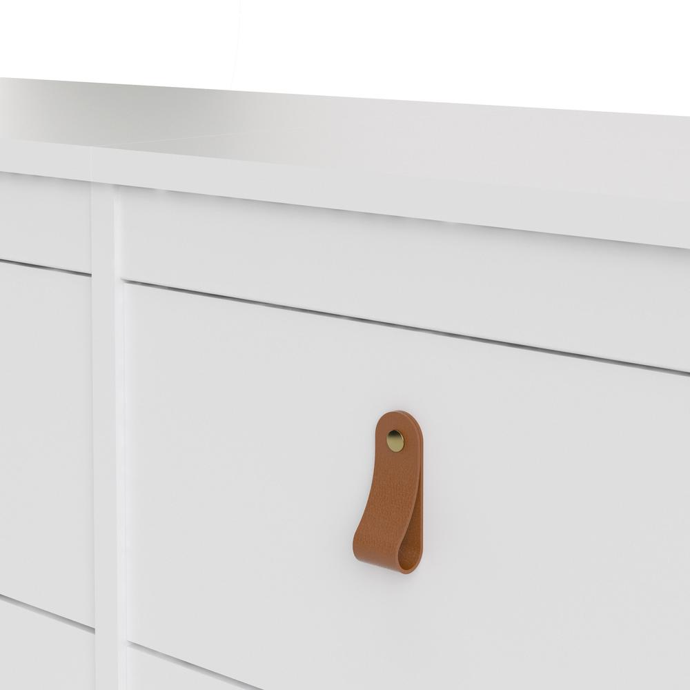 Madrid 8 Drawer Double Dresser , White. Picture 20