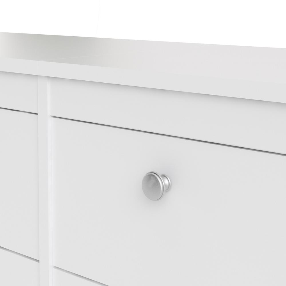 Madrid 8 Drawer Double Dresser , White. Picture 21