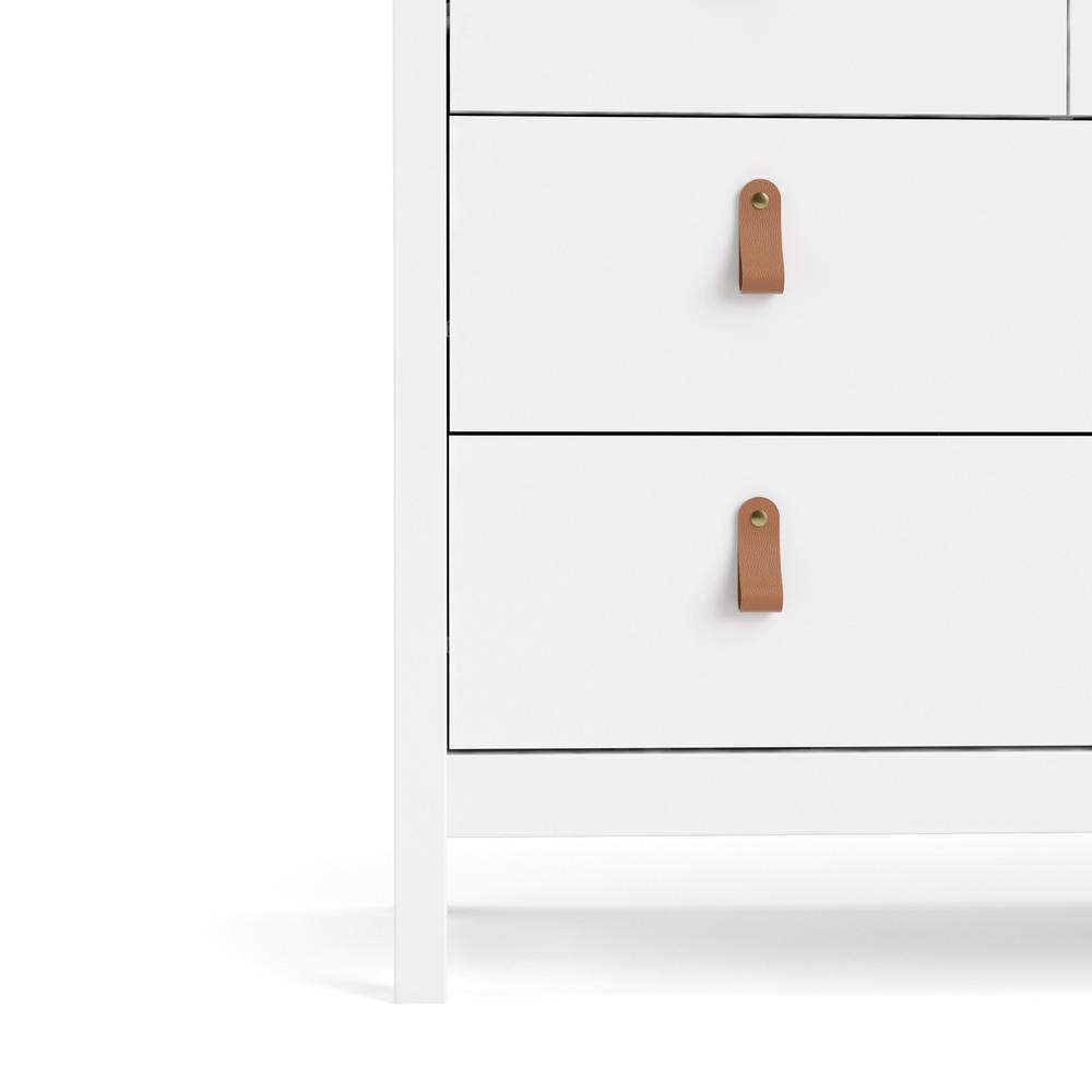 Madrid 8 Drawer Double Dresser , White. Picture 22