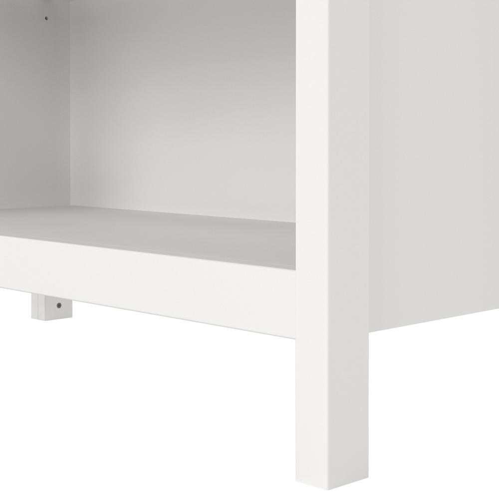 Madrid Adjustable 6 Shelf Bookcase, Open Storage Home Office Bookshelf, White. Picture 5