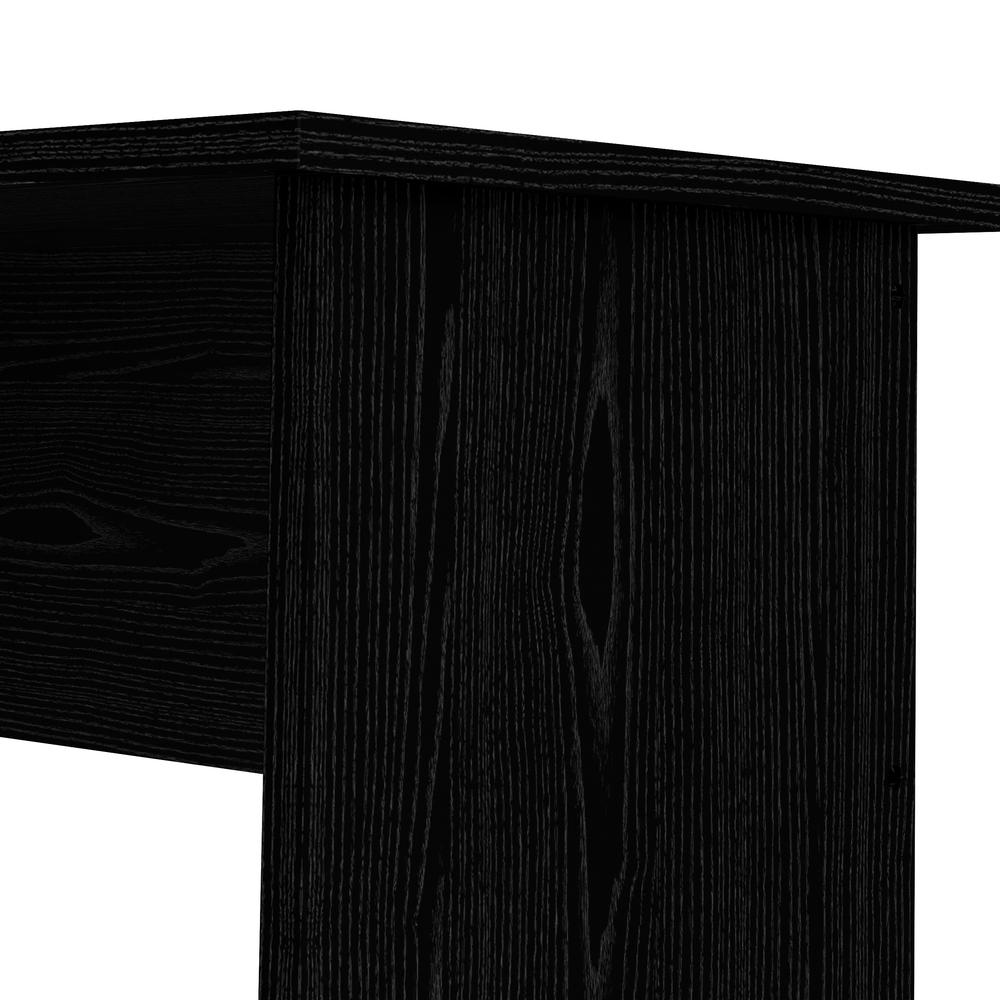 Desk with 4 Drawers Black Woodgrain. Picture 4