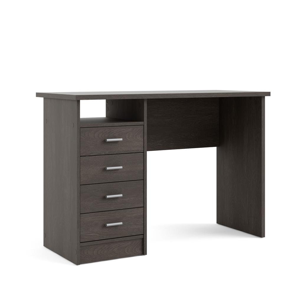 Warner Desk with 4 Drawers, Dark Chocolate. Picture 2