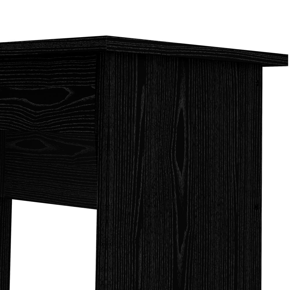 Desk with 5 Drawers Black Woodgrain. Picture 5