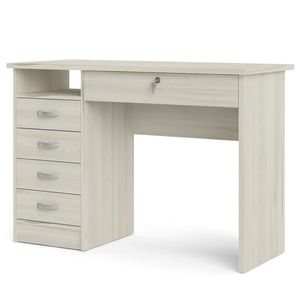 Walden Desk with 5 Drawers, Light Woodgrain. Picture 2