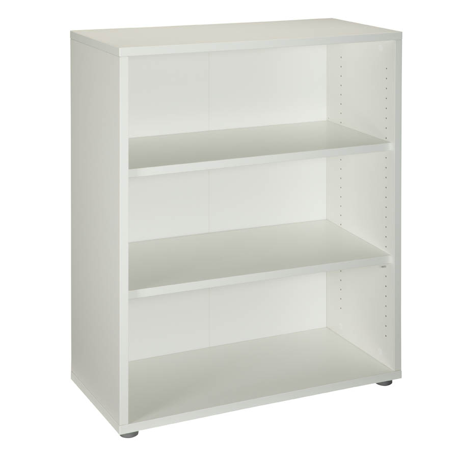 Prima 2 Shelf Bookcase White