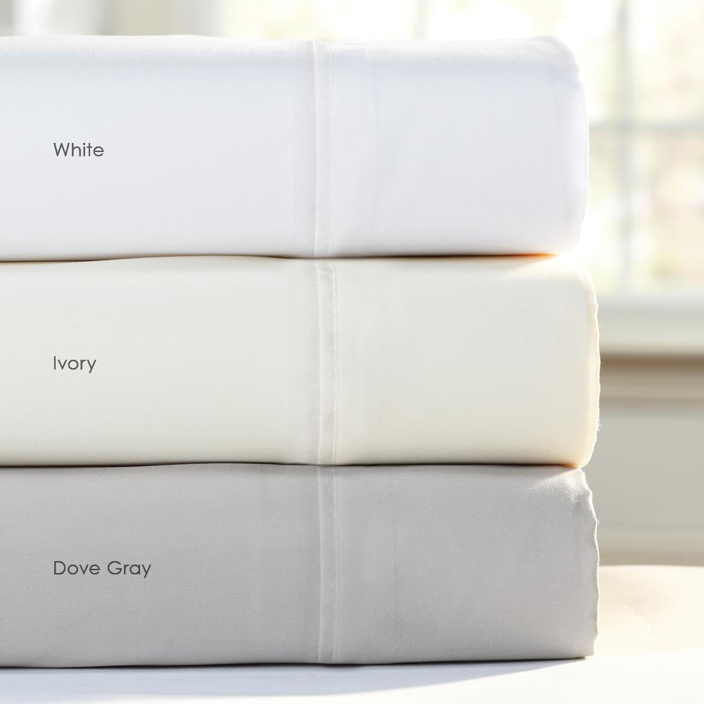Microfiber Pillowcase Set King, White. Picture 1