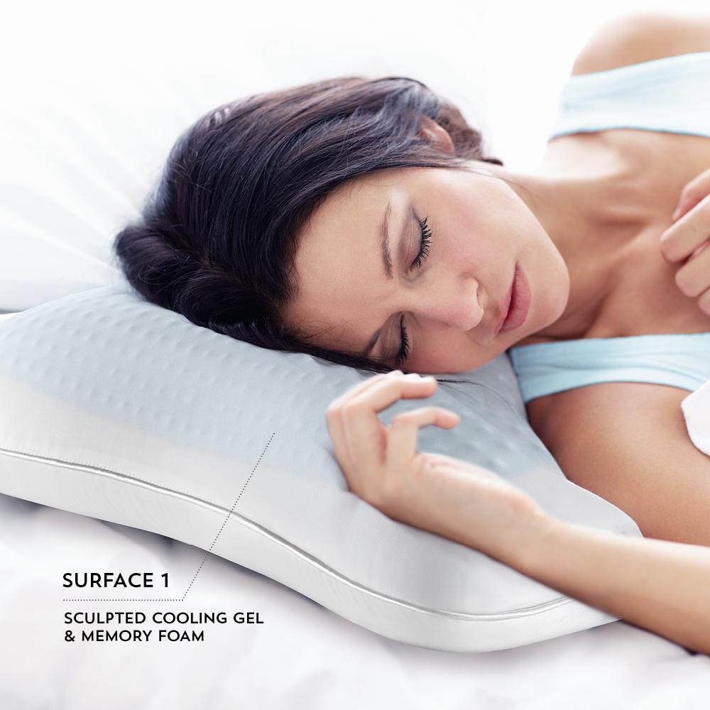 SUB-0° Gel-egant Pillow Standard, White. Picture 1