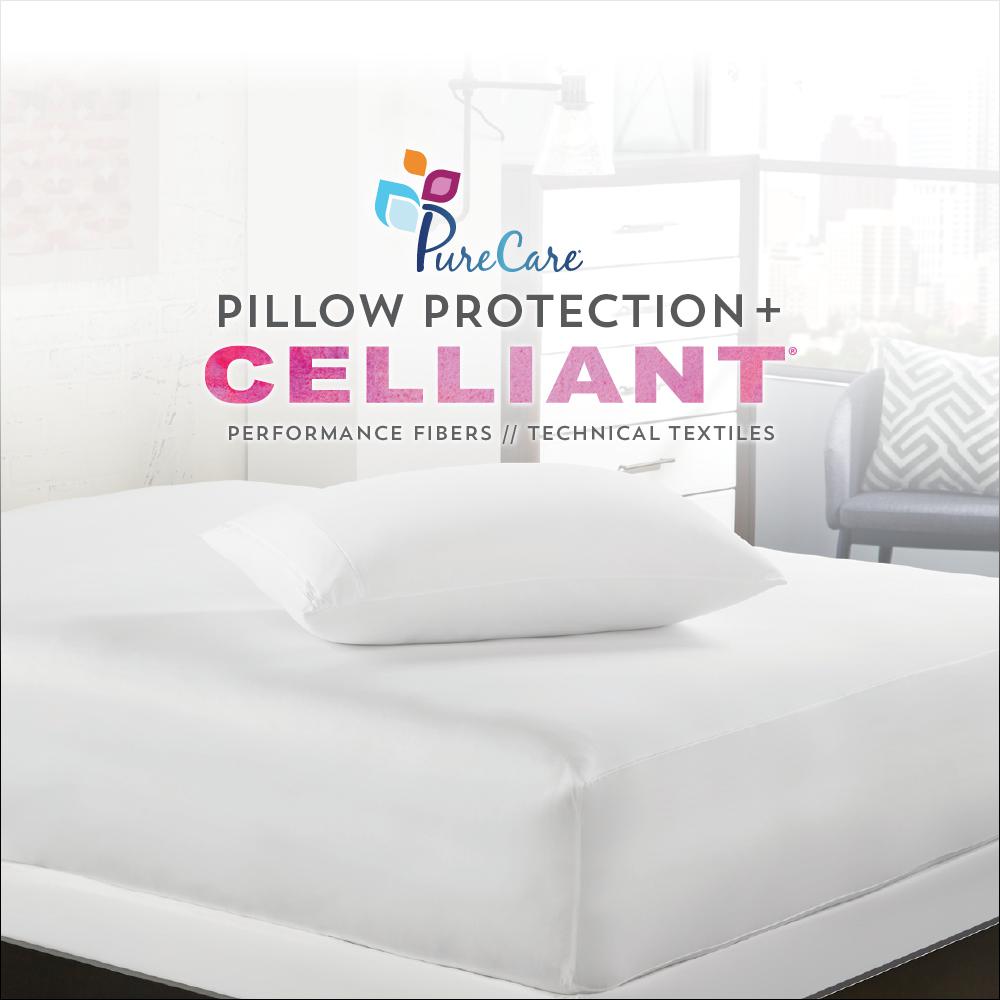 Celliant Pillow Protector King, White. Picture 3