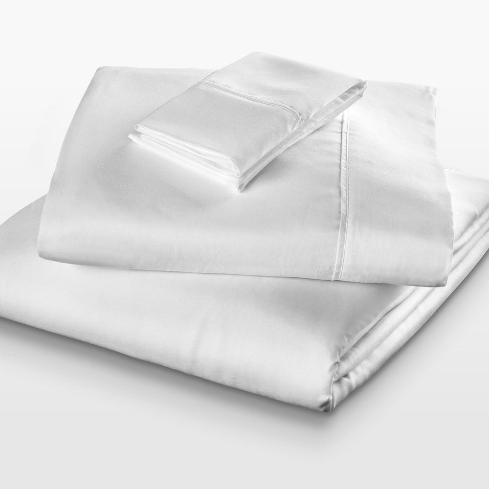 100% Cotton Sheet Set Twin XL, White. Picture 5