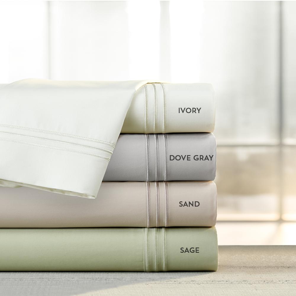 Premium Celliant Pillowcase Set King, Ivory. Picture 4
