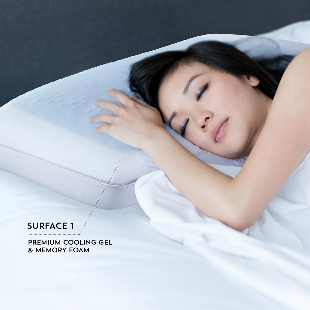SUB-0° Replenish Pillow Queen, White. Picture 1