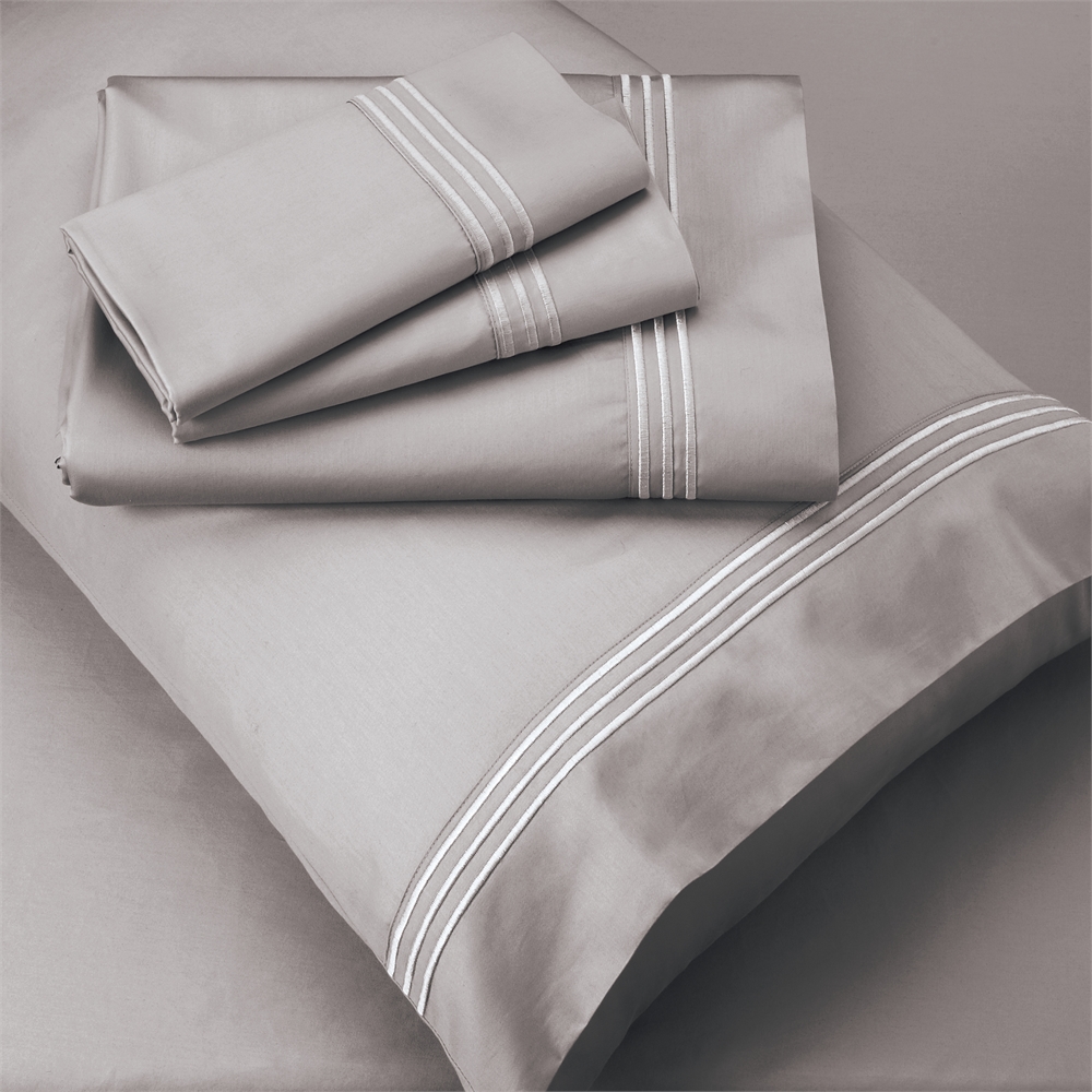 Elements Premium FRíO® Cooling Pillowcase Set KING, Gray. Picture 1