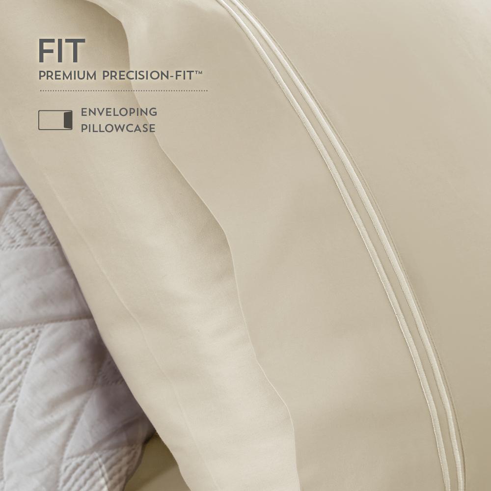 Premium Modal Pillowcase Set  Standard, Ivory. Picture 3