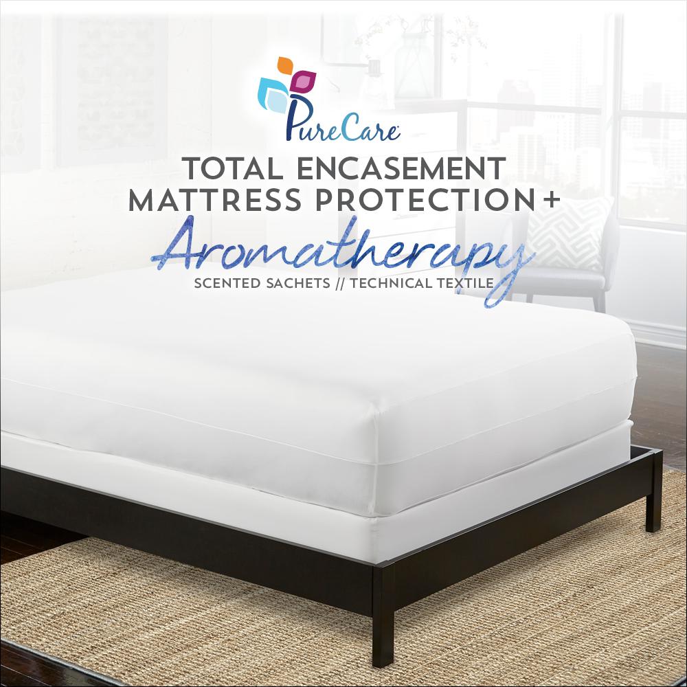 AromaTherapy Total Encasement Twin XL, White. Picture 2