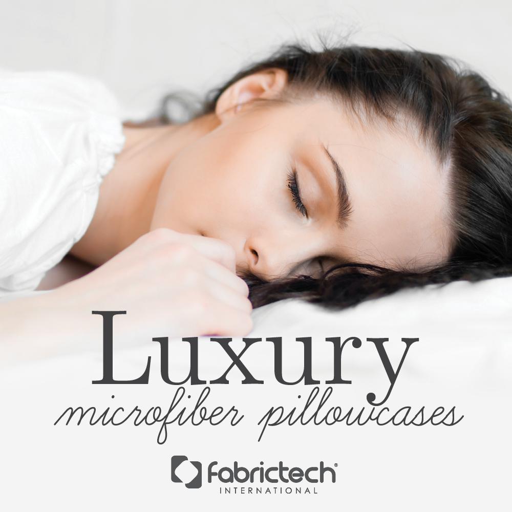Luxury Microfiber Pillowcase Set Standard, White. Picture 2