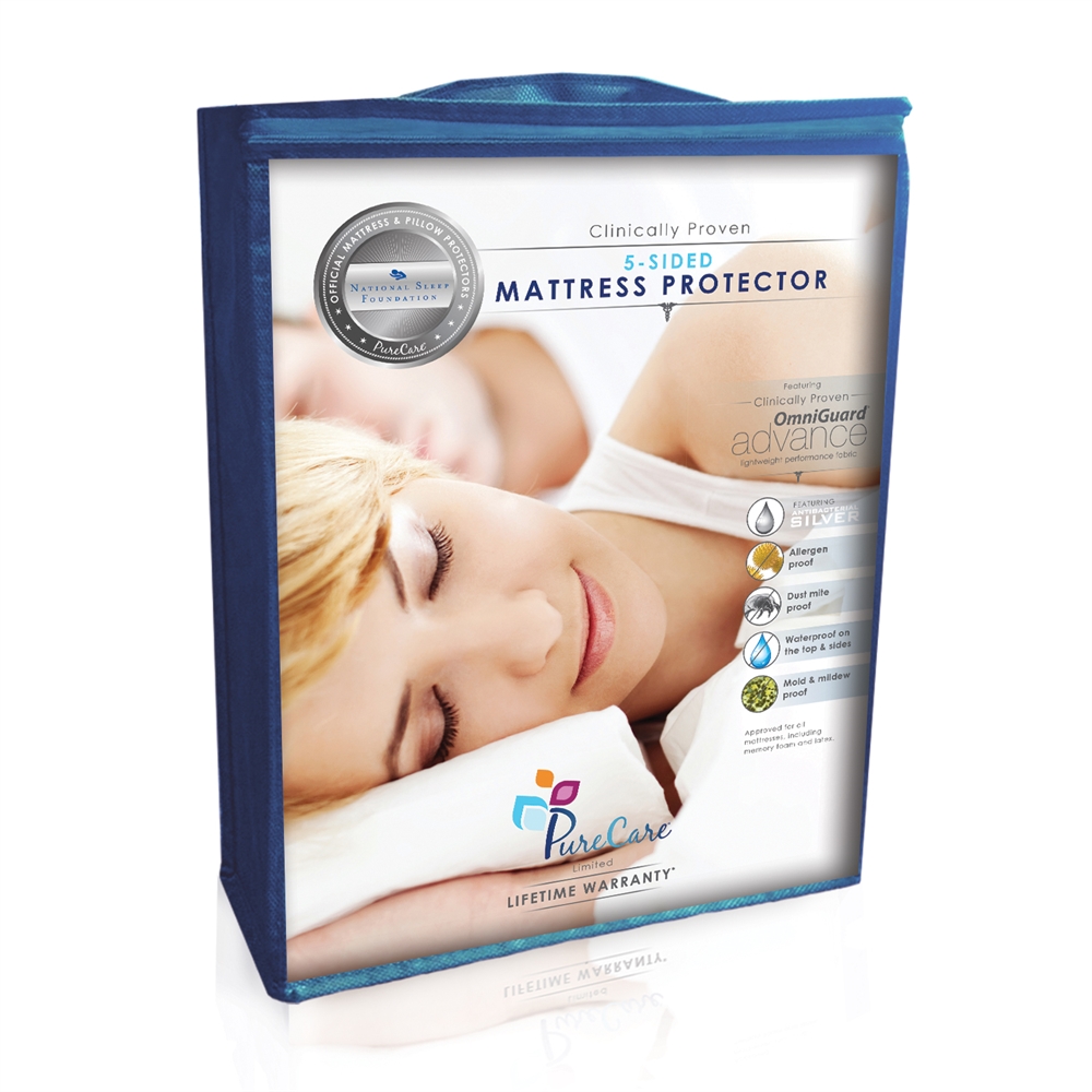 Mattress Protector TWIN, White. Picture 2