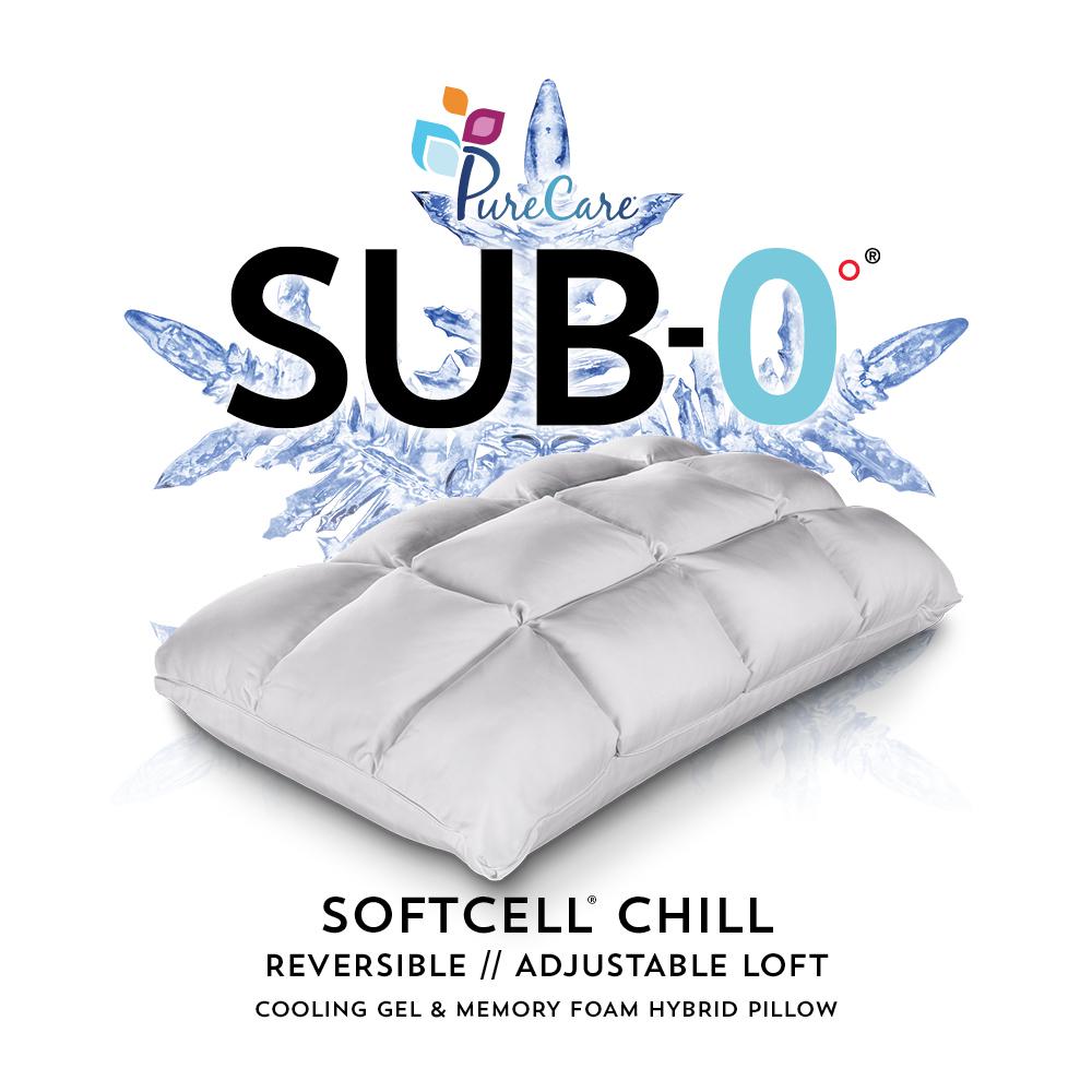 SUB-0° SoftCell Chill Pillow Queen, White. Picture 2