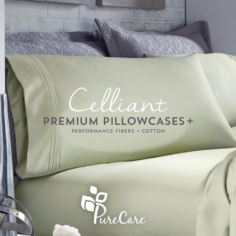 Premium Celliant Pillowcase Set Queen, Sand. Picture 2