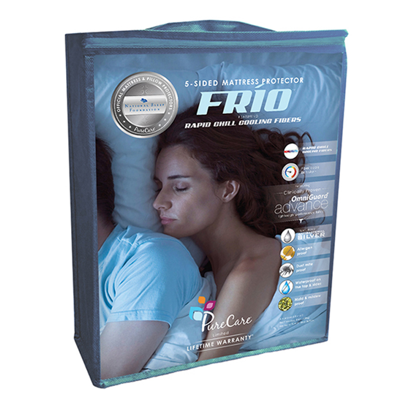 FRíO® Cooling Mattress Protector CAL KING, White. Picture 2
