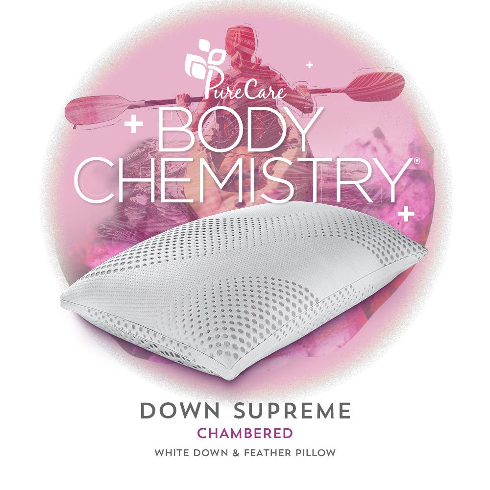 Body Chemistry Down Supreme Pillow Queen, White. Picture 2