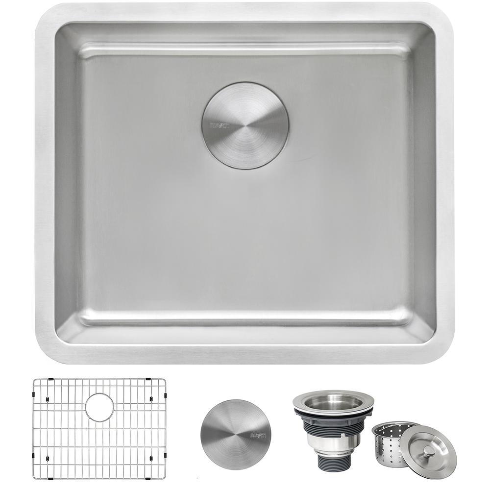 Ruvati 20-inch Undermount Bar Prep Kitchen Sink 16 Gauge Single Bowl. Picture 1