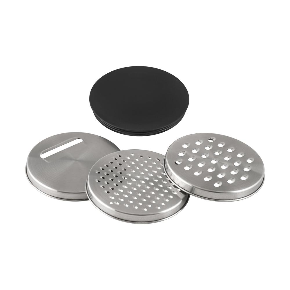 Ruvati 5 quart mixing bowl and colander set with grater attachments (6 piece set) - RVA1255. Picture 1