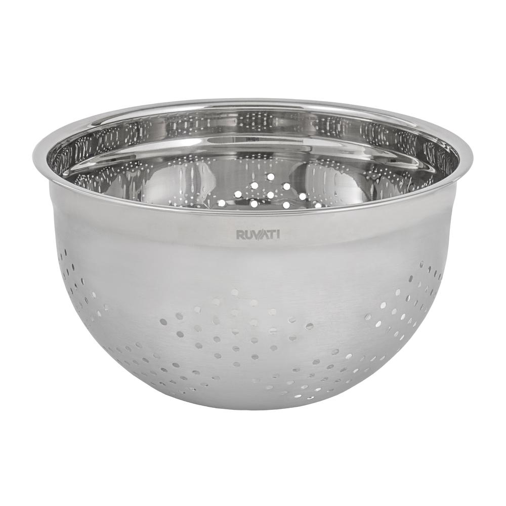 Ruvati 5 quart mixing bowl and colander set with grater attachments (6 piece set) - RVA1255. Picture 6