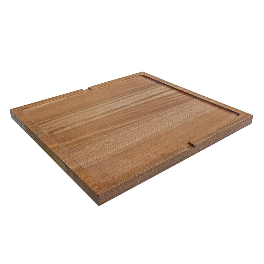 Ruvati 17 x 16 inch Solid Wood Dual-Tier Replacement Cutting Board. Picture 1
