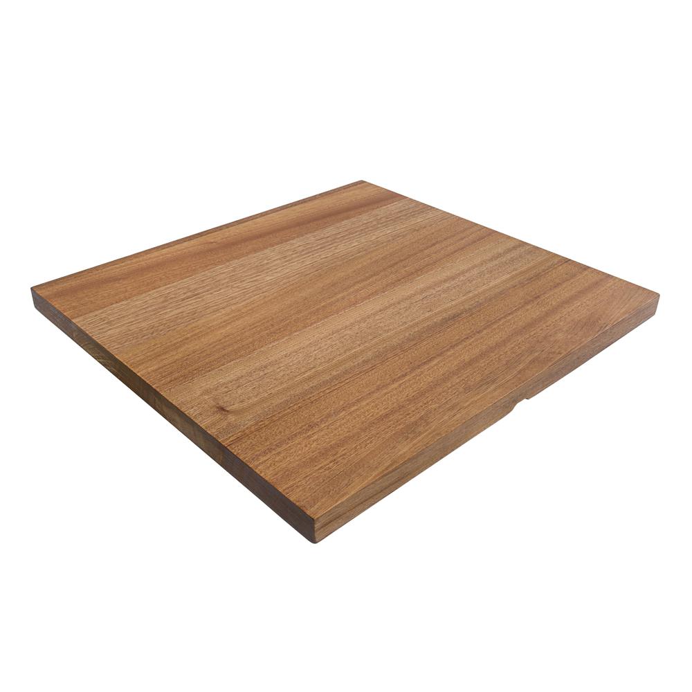 Ruvati 17 x 16 inch Solid Wood Dual-Tier Replacement Cutting Board. Picture 2