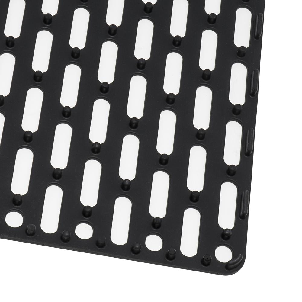 Ruvati Silicone Bottom Grid Sink Mat for RVG1302 and RVG2302 Sinks Black. Picture 3