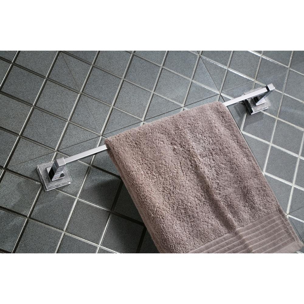 Ruvati RVA5006 Valencia 24" Towel Bar Luxury Bathroom Accessory - Crystal and Chrome. Picture 1