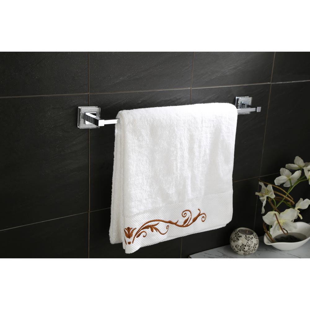 Ruvati RVA5006 Valencia 24" Towel Bar Luxury Bathroom Accessory - Crystal and Chrome. Picture 3