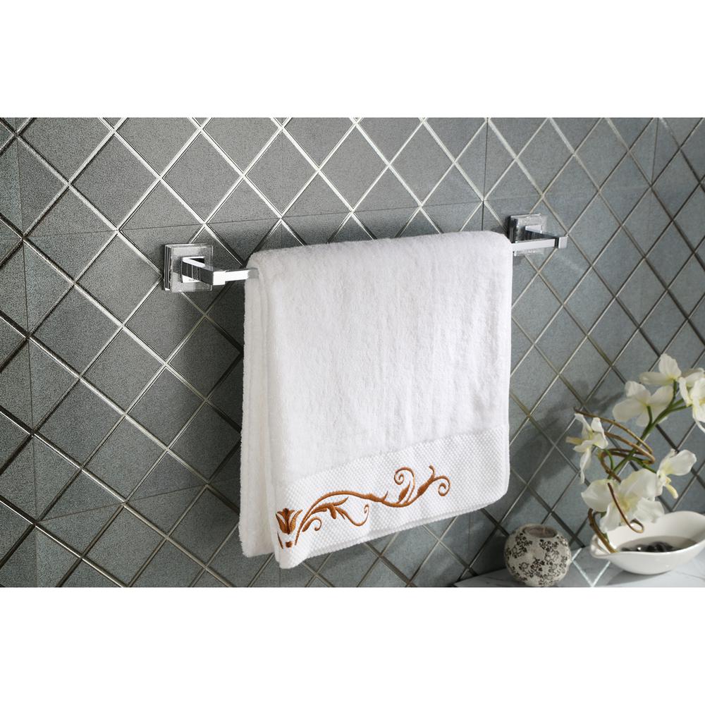 Ruvati RVA5006 Valencia 24" Towel Bar Luxury Bathroom Accessory - Crystal and Chrome. Picture 6