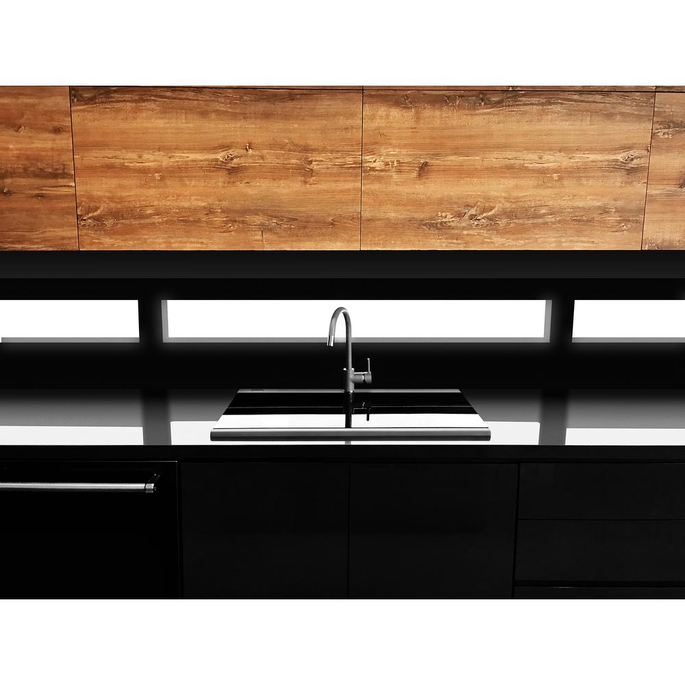 Ruvati 34 inch epiGranite Topmount Workstation Ledge Kitchen Sink. Picture 14
