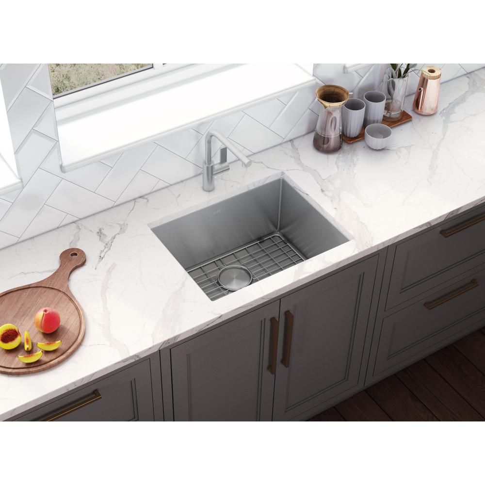 Ruvati 21-inch Undermount Bar Prep Kitchen Sink 16 Gauge Corners Single Bowl. Picture 4