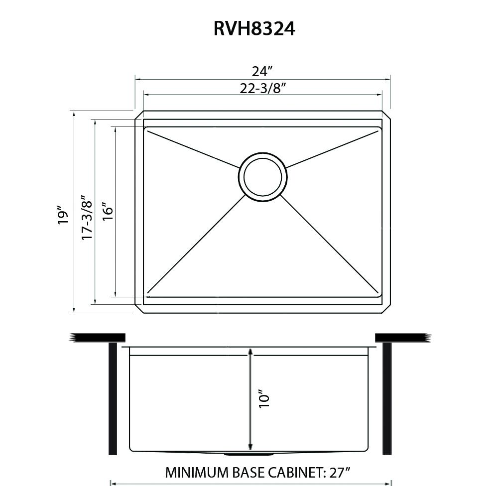 Ruvati 24-inch Workstation Undermount Ledge Kitchen Sink with Accessories. Picture 8