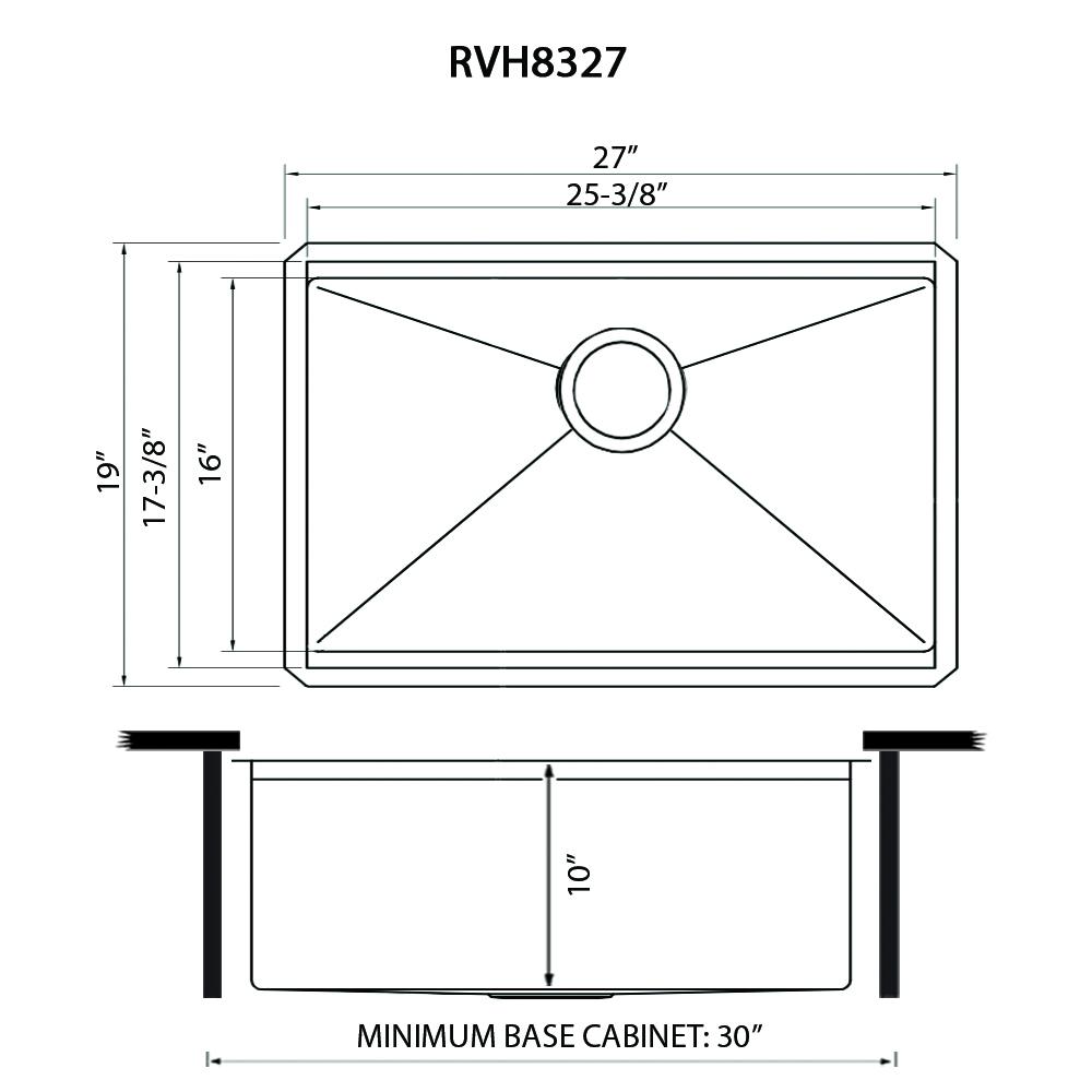 Ruvati 27-inch Workstation Undermount Ledge Kitchen Sink with Accessories. Picture 5