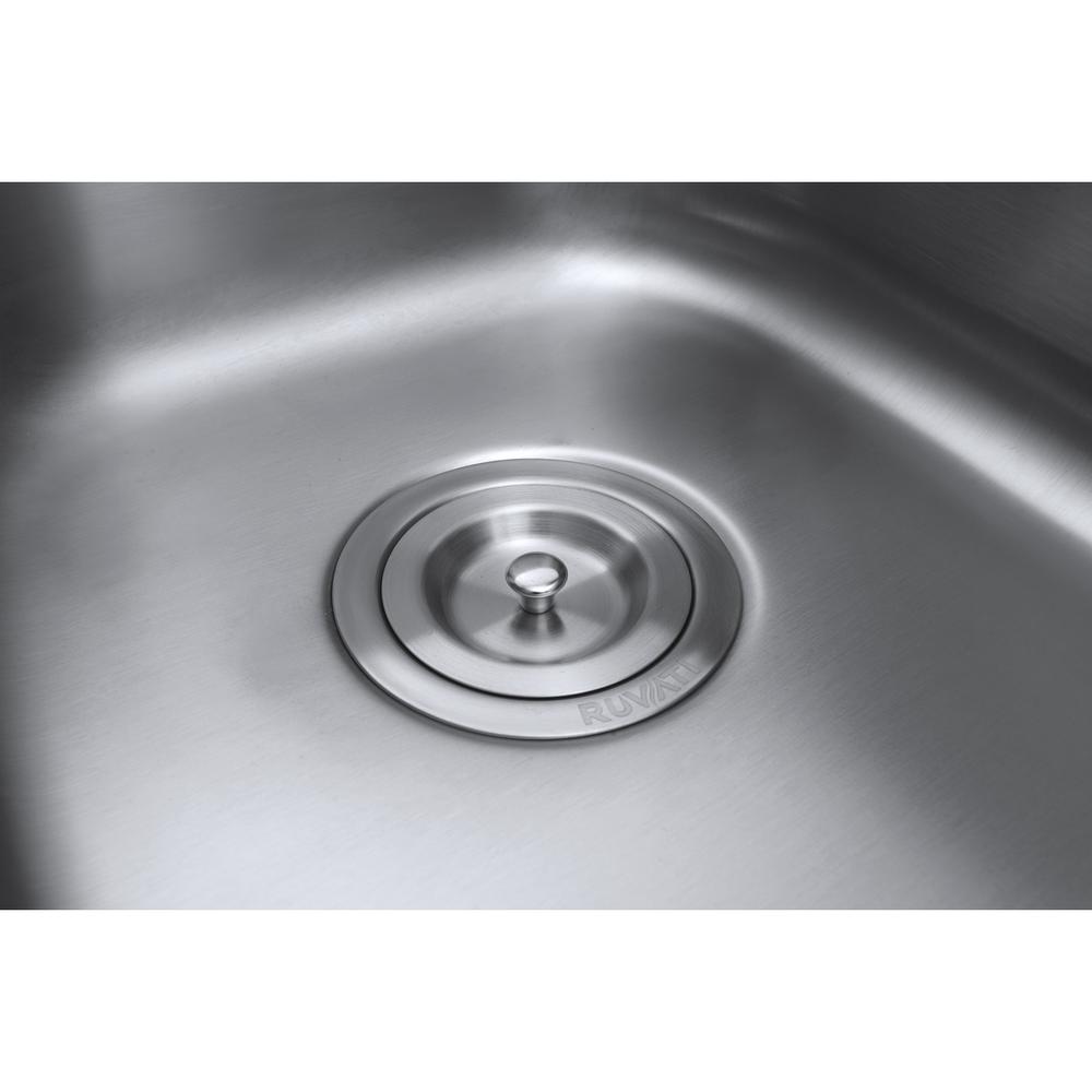 Ruvati 29-inch Undermount 40/60 Double Bowl 16 Gauge Kitchen Sink. Picture 9