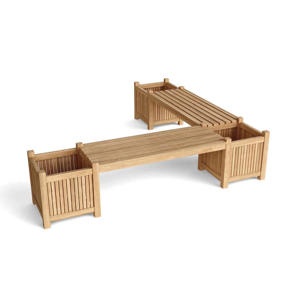 Planter Bench (2 bench + 3 planter box). Picture 1
