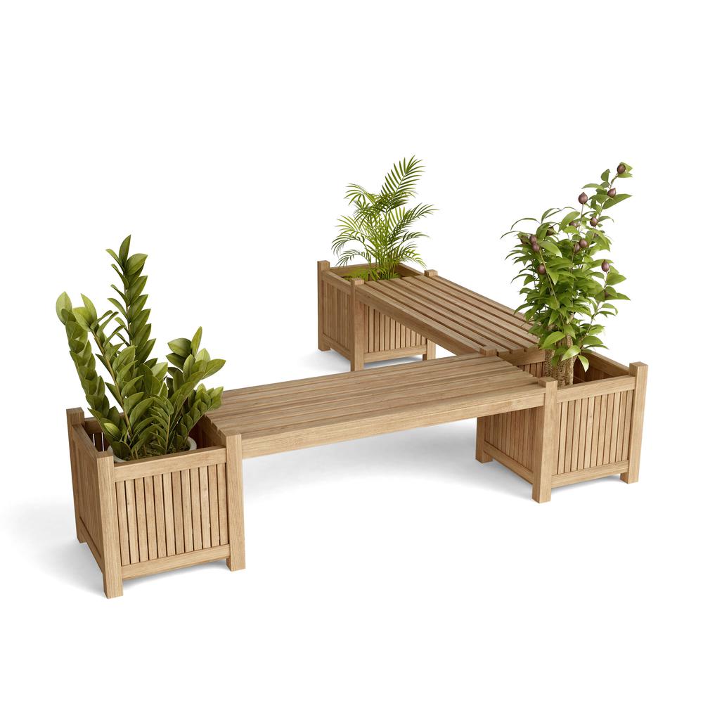 Planter Bench (2 bench + 3 planter box). Picture 3