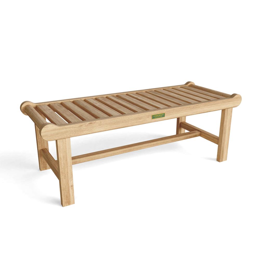 Cambridge 2-Seater Backless Bench. Picture 1