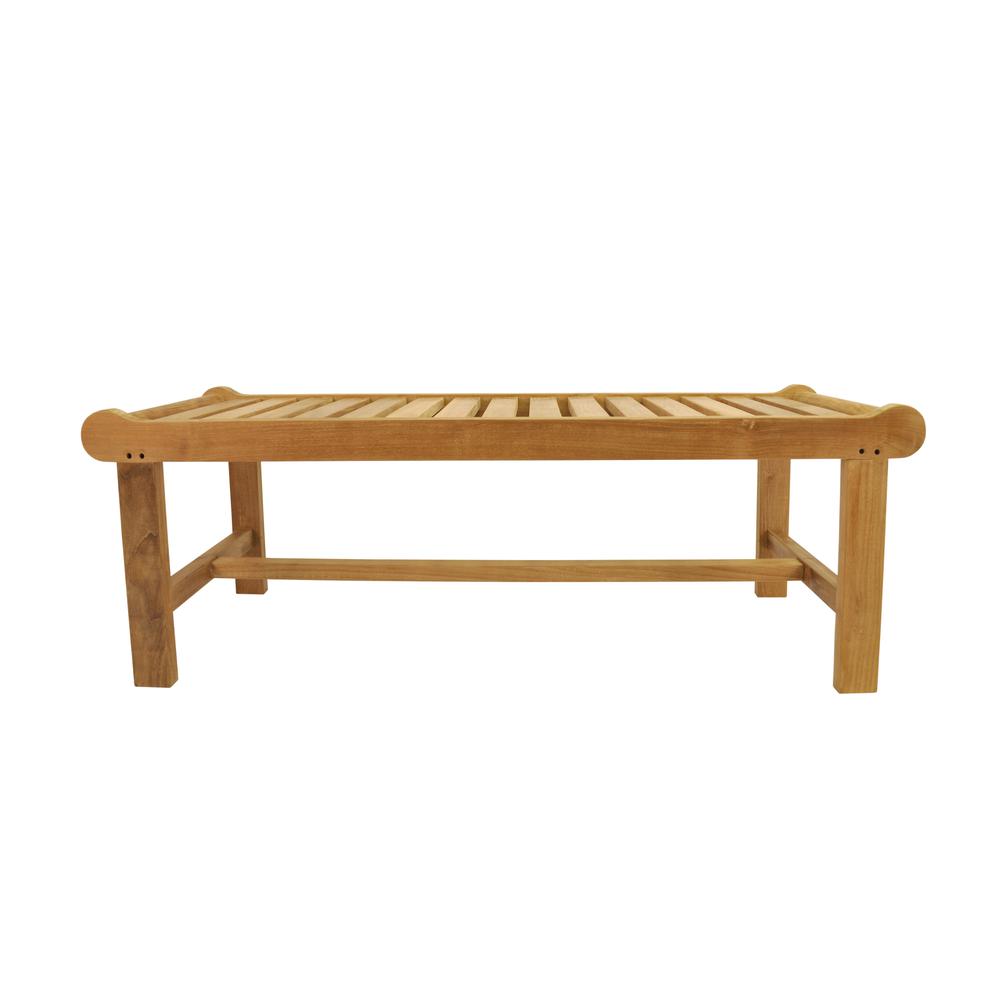 Cambridge 2-Seater Backless Bench. Picture 5