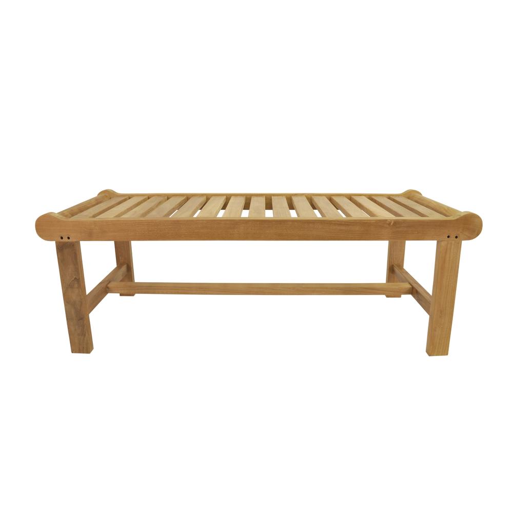 Cambridge 2-Seater Backless Bench. Picture 6