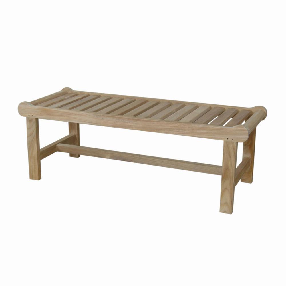 Cambridge 2-Seater Backless Bench. Picture 7