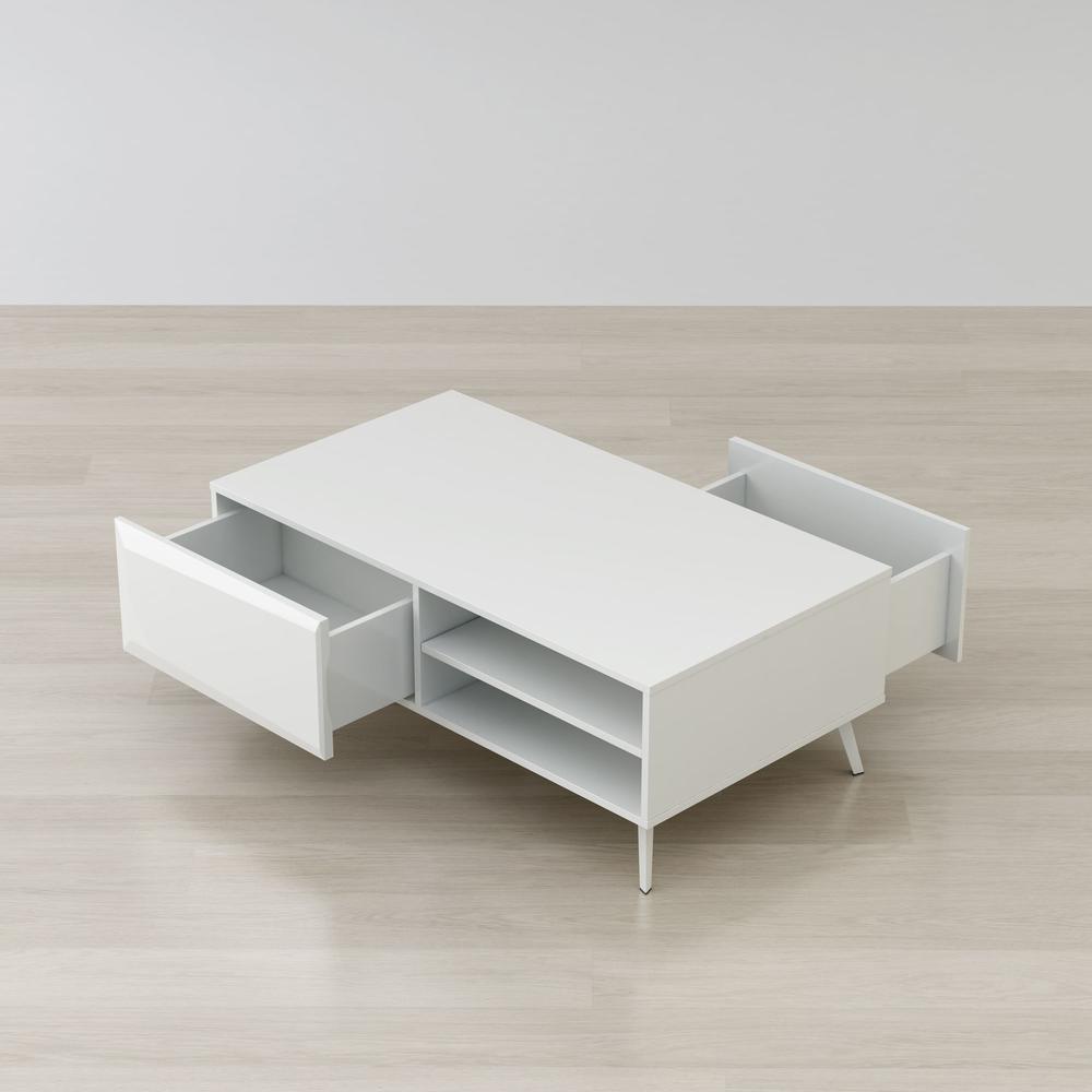 Altus 43" Coffee Table Gloss White. Picture 6