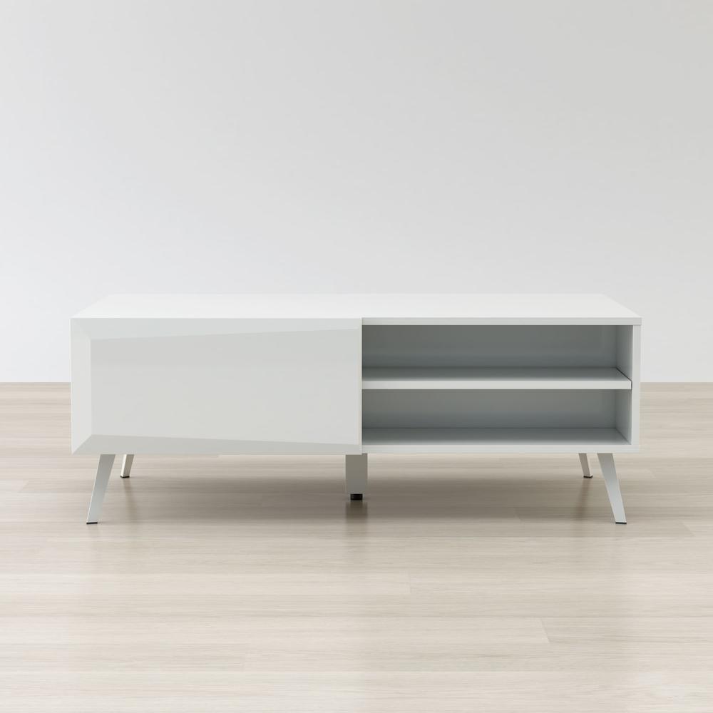 Altus 43" Coffee Table Gloss White. Picture 3