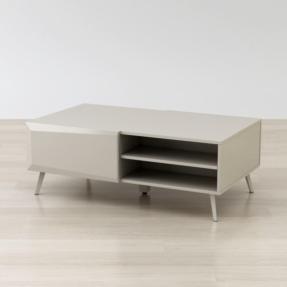 Altus 43" Coffee Table Gloss Grey. Picture 1