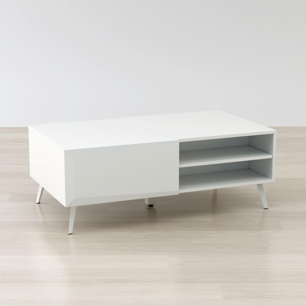 Altus 43" Coffee Table Gloss White. Picture 4