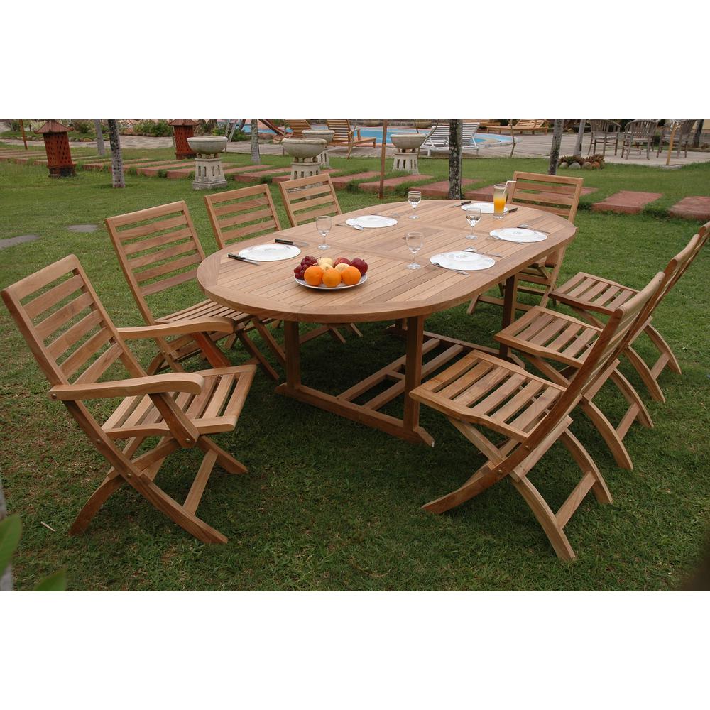 Oval Extension Dining 7 Piece Set. Picture 1