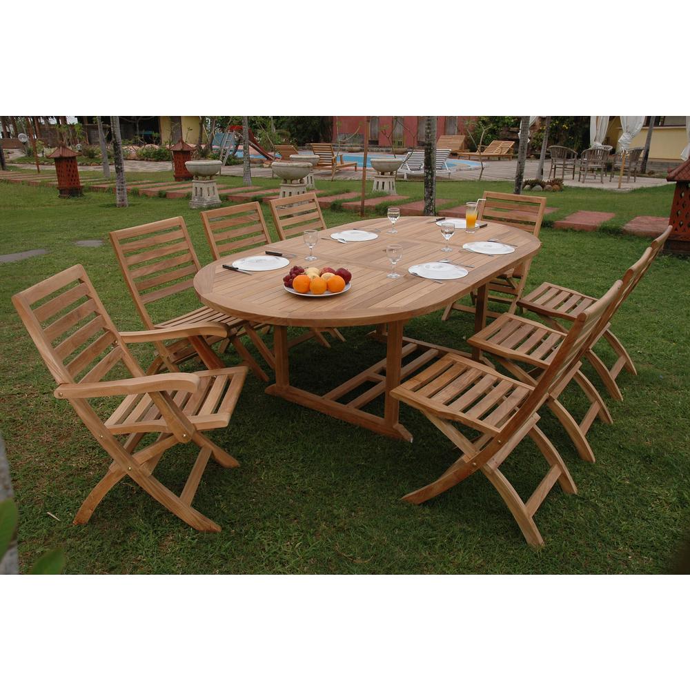 Oval Extension Dining 7 Piece Set. Picture 2